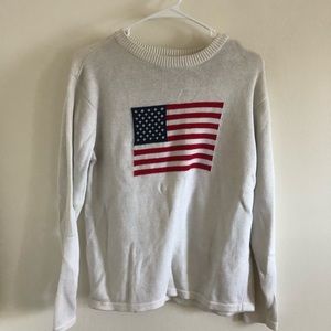 Vintage American flag sweater